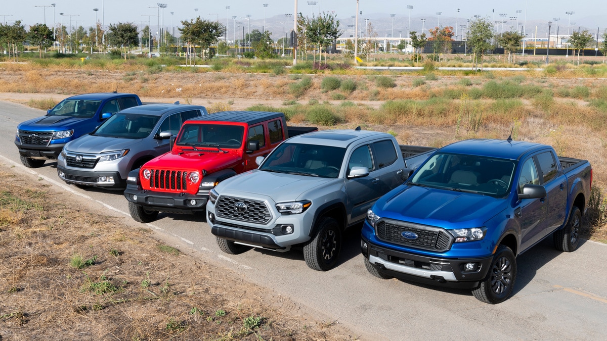 2020 Midsize Truck Comparison Kelley Blue Book