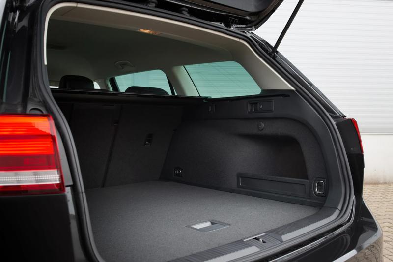 Cargo space in an SUV.