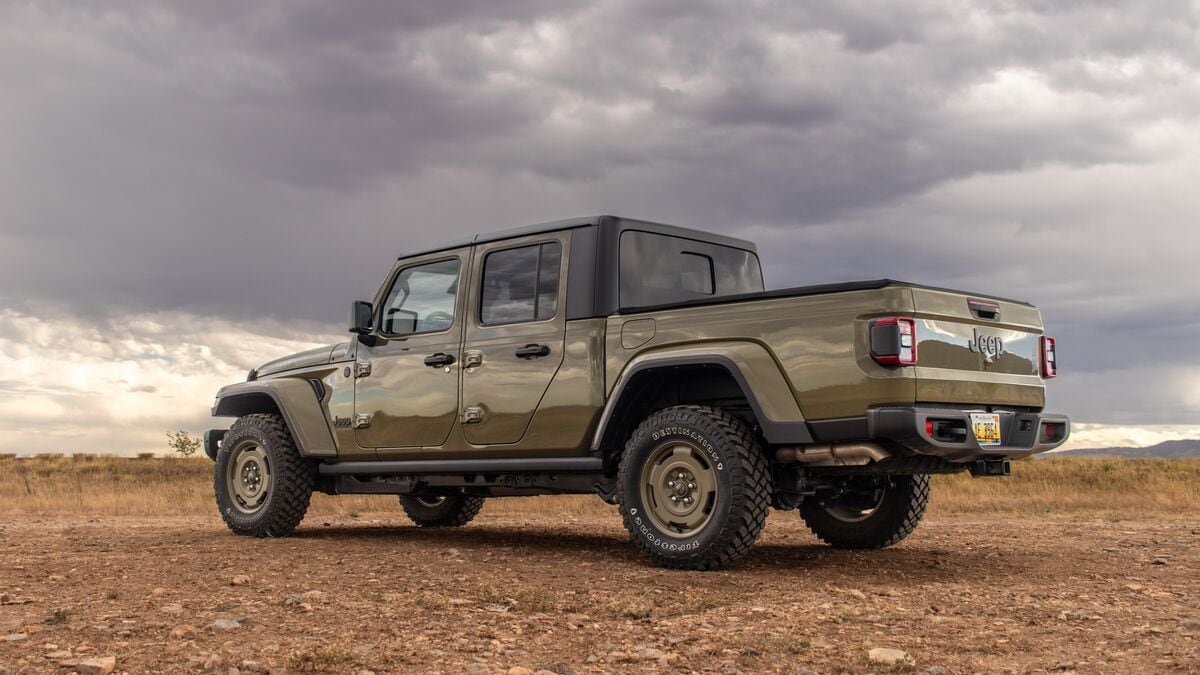 2026 Jeep Gladiator Willys rear 3 quarter driver side