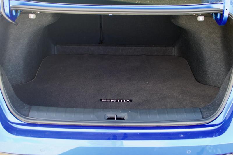 2026 Nissan Sentra SR trunk space