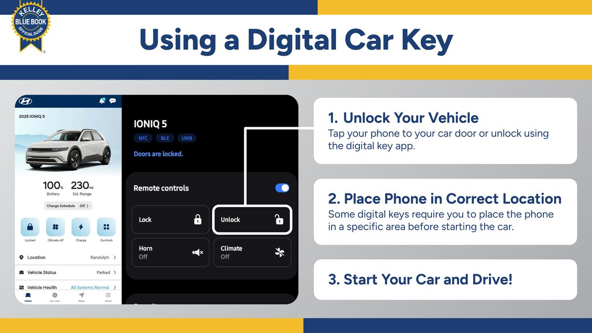 using a digital car key