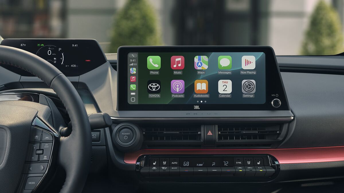 A 2027 Toyota Prius PHEV interior.
