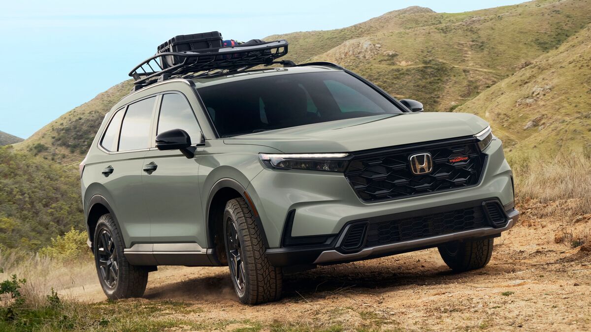 2026 Honda TrailSport in the dirt.