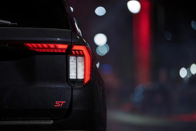 Back of the 2027 Ford Explorer ST.