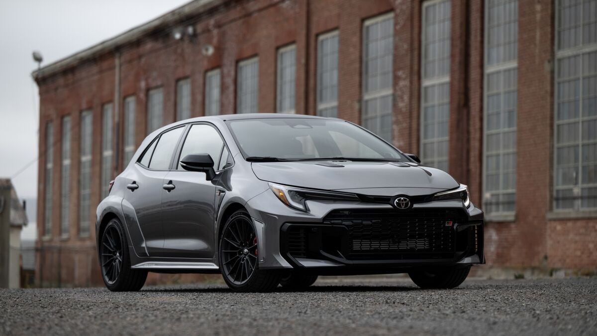 2026 GR Corolla parked on pavement.