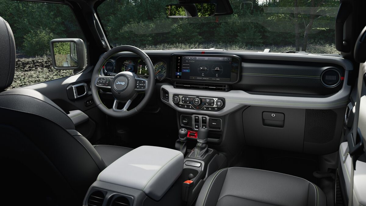 2027 Jeep Wrangler Switchback cockpit.