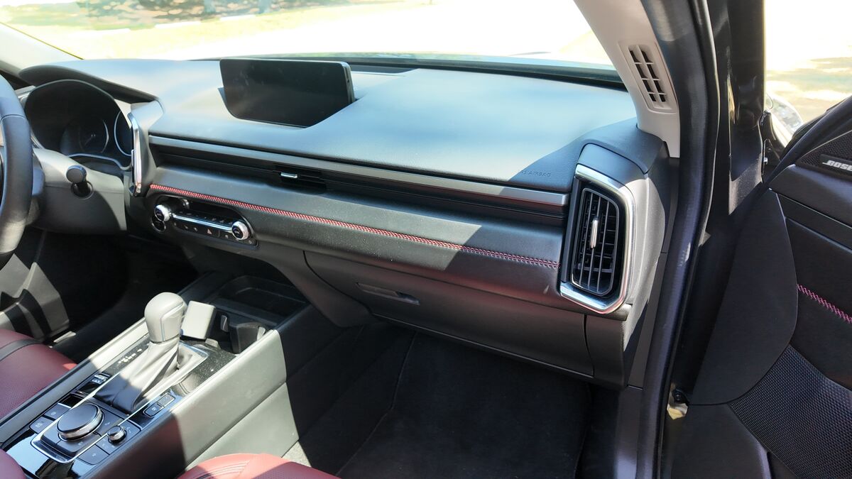 2026 Mazda Cx-50 Hybrid dash view from passenger side.
