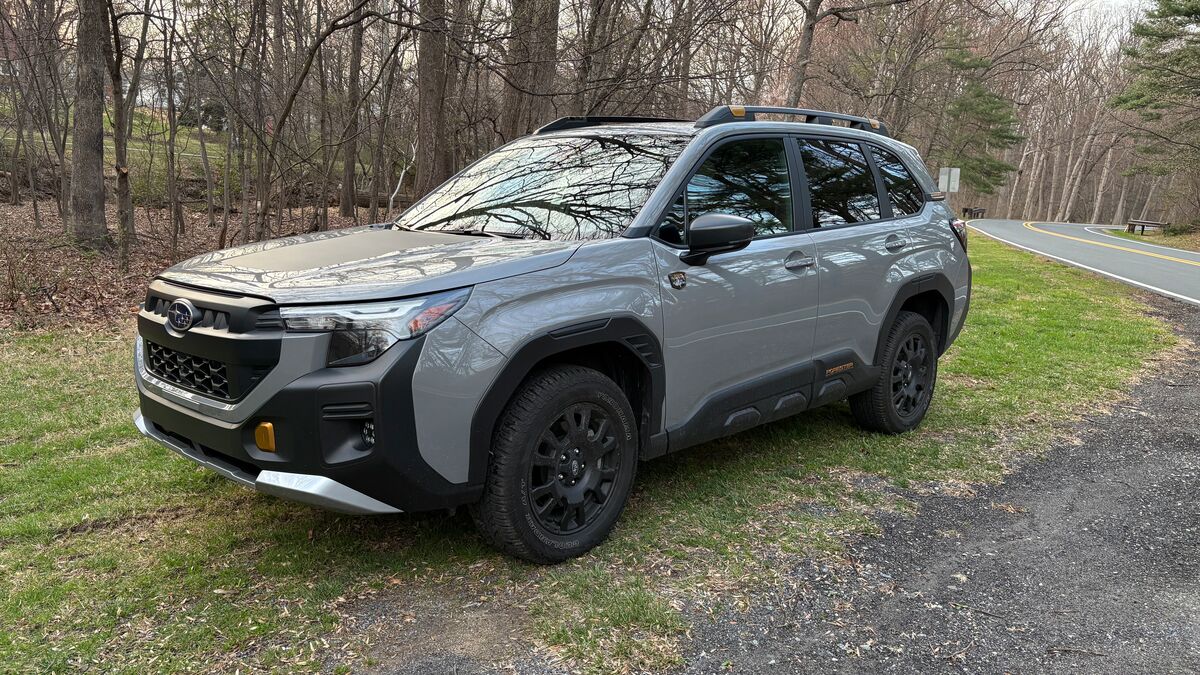 2026 Subaru Forester Wilderness parked on grass.