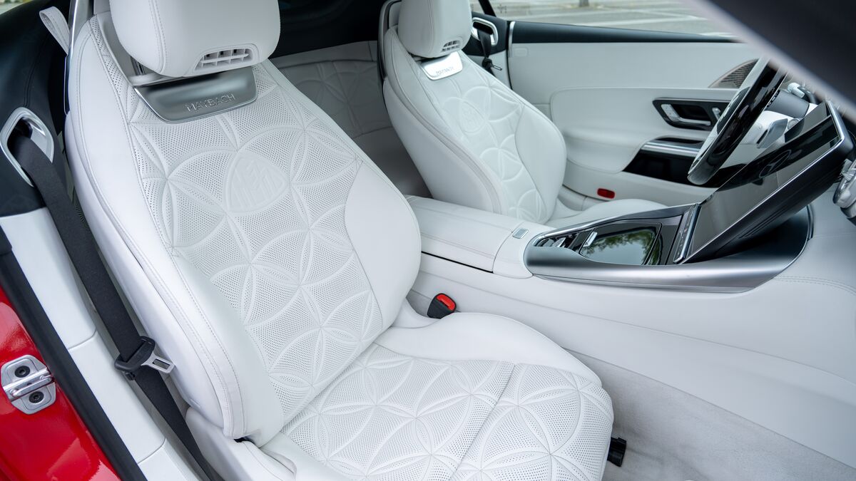 2026 Mercedes-Benz Maybach SL680 front seats taken at an angle from the passenger's side