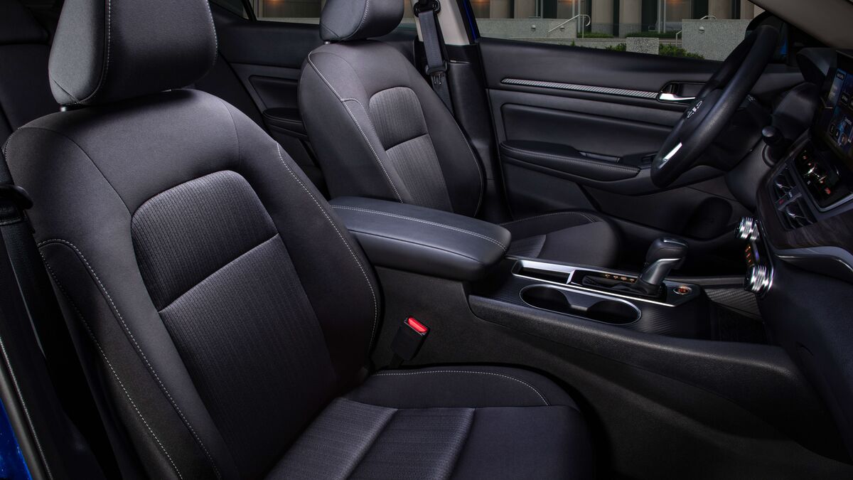 2025 Nissan Altima SV front passenger interior view.
