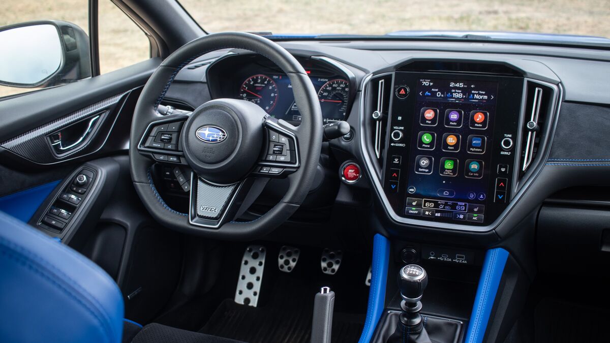 Subaru WRX tS cockpit angled view
