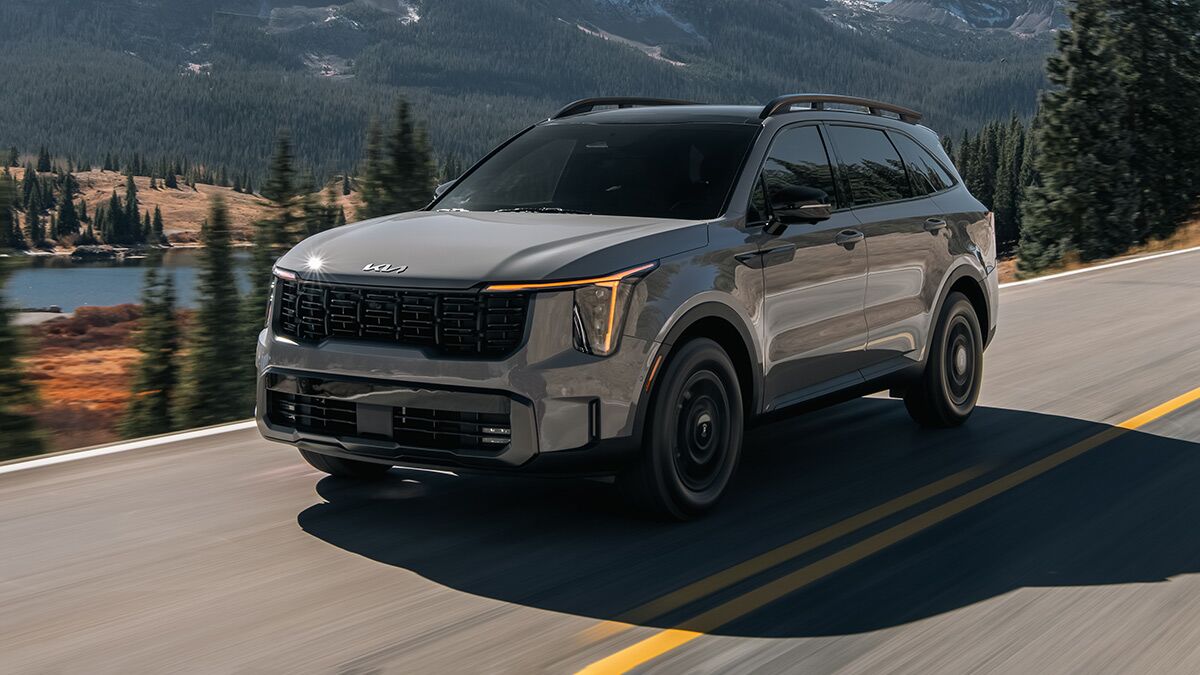 2026 Kia Sorento on the road.