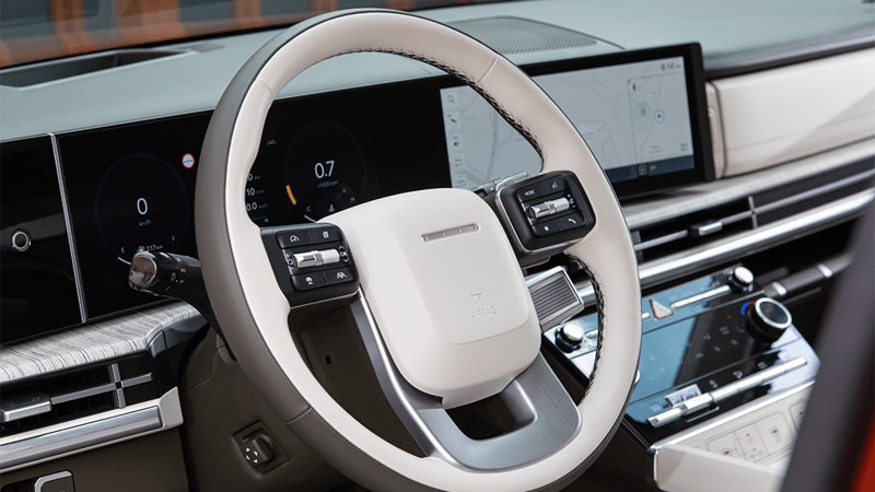 2024 Hyundai Santa Fe interior.