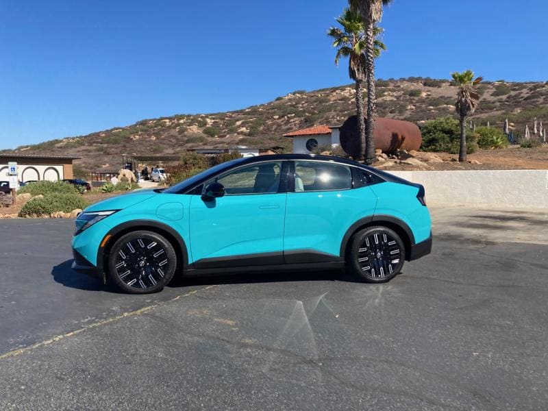 The 2026 Nissan Leaf in San Diego County for first drive.