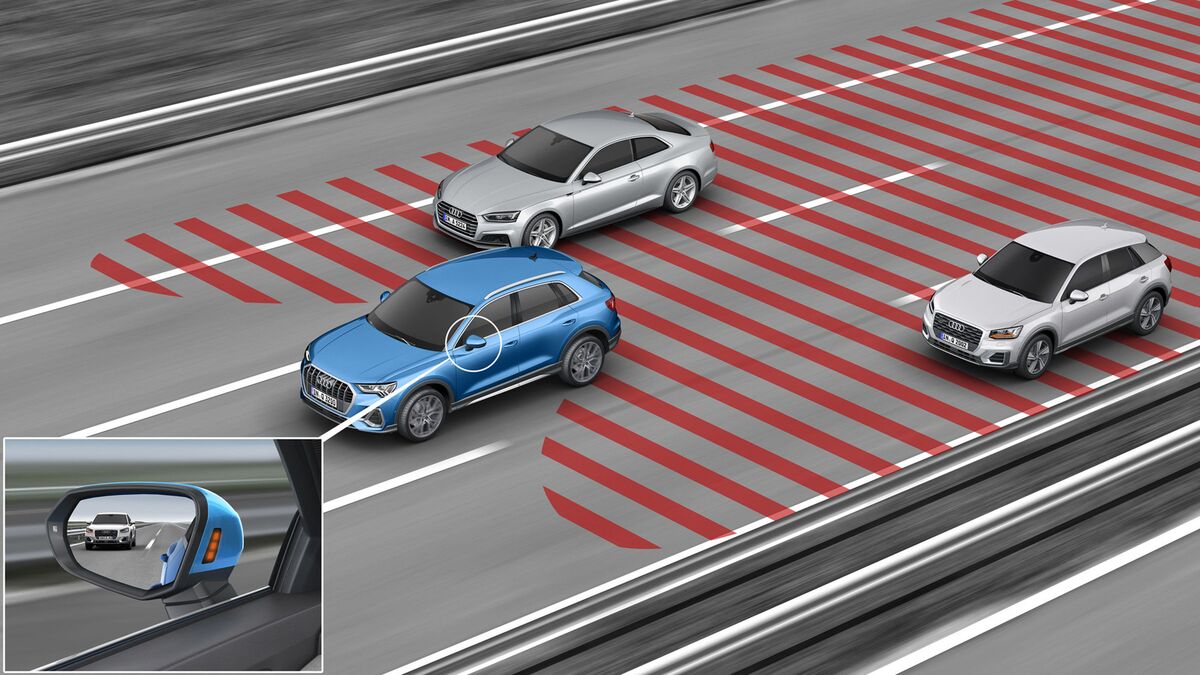 Audi's blind-spot monitoring system