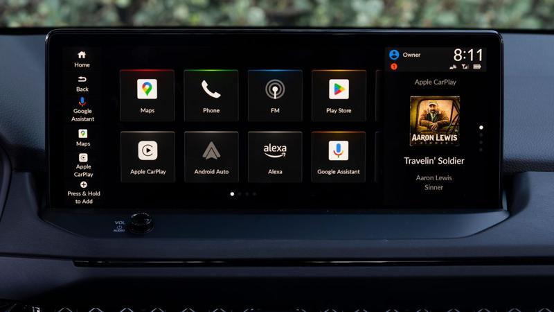 2025 Honda Accord Hybrid infotainment screen.