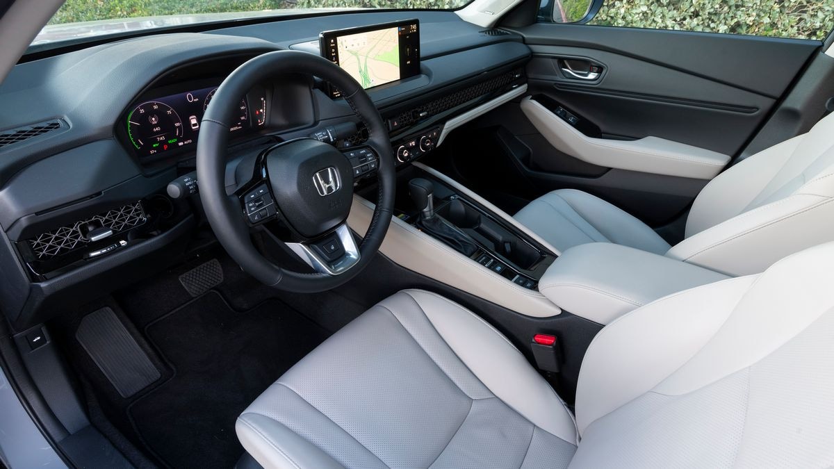 2025 Honda Accord Hybrid front cabin from driver's POV.