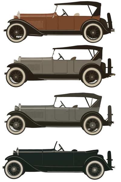 Car paint colors of the 1920s