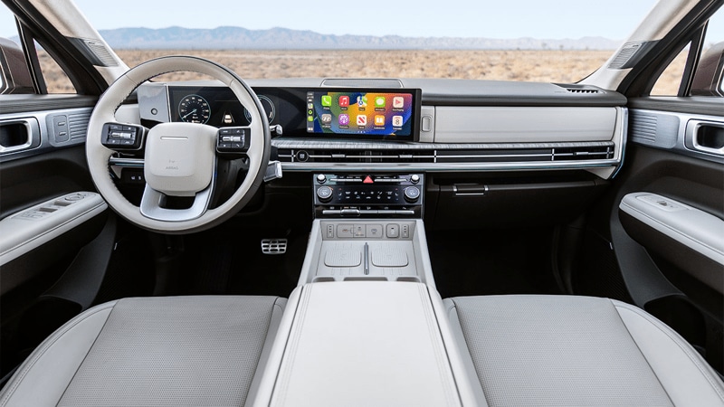 2024 Hyundai Santa Fe Hybrid interior.