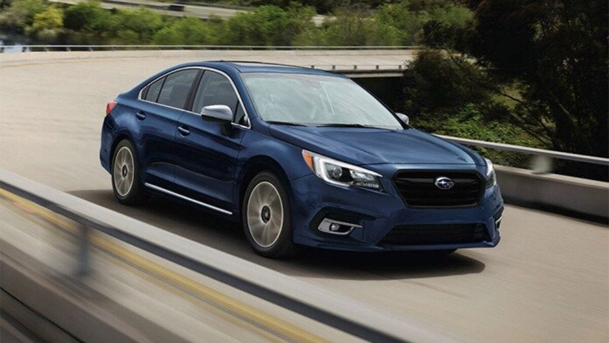 2018 Subaru Legacy in blue.