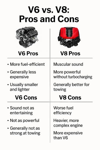 Do I Want a V8? Or Is a V6 Good Sufficient?