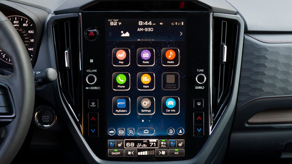 2025 Subaru Forester infotainment screen.