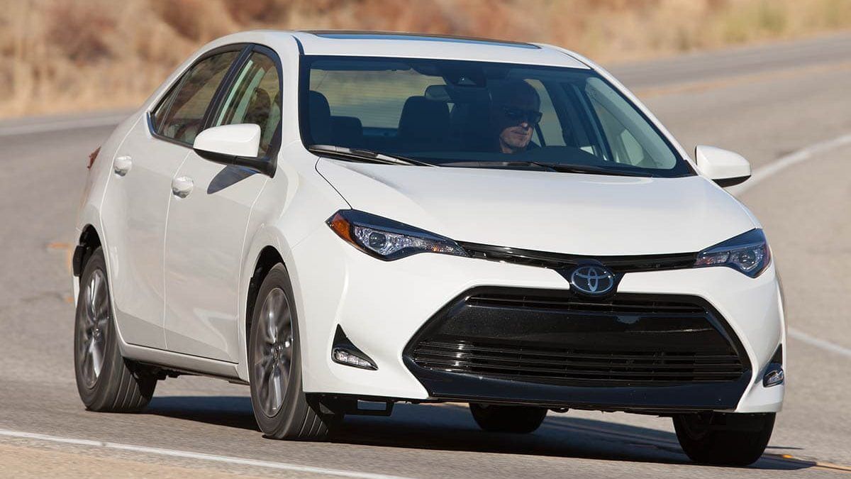 2018 Toyota Corolla in white.