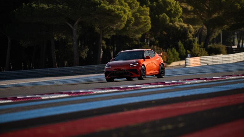 The Genesis GV60 Magma performance EV makes its world premiere in France on Nov. 20, 2025. 