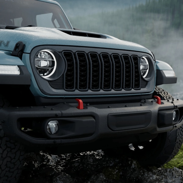 The 2026 Jeep Wrangler Rockslider with blue interior.