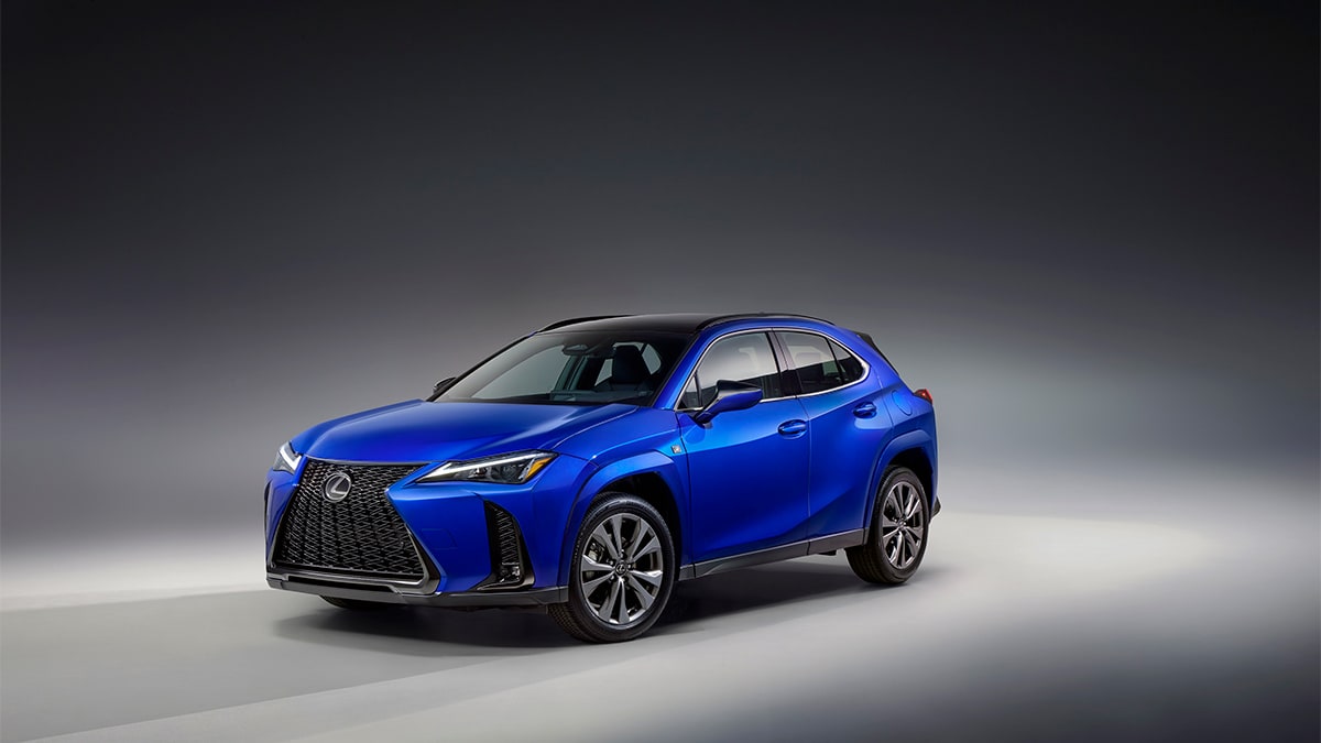 2025 Lexus UX 300h in a studio.