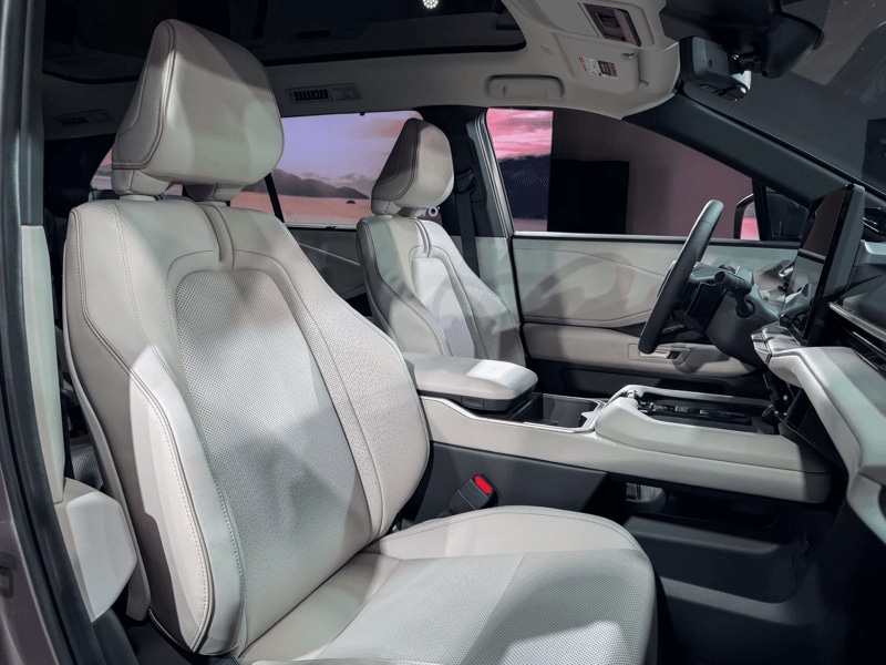 2027 Toyota Highlander light interior seating