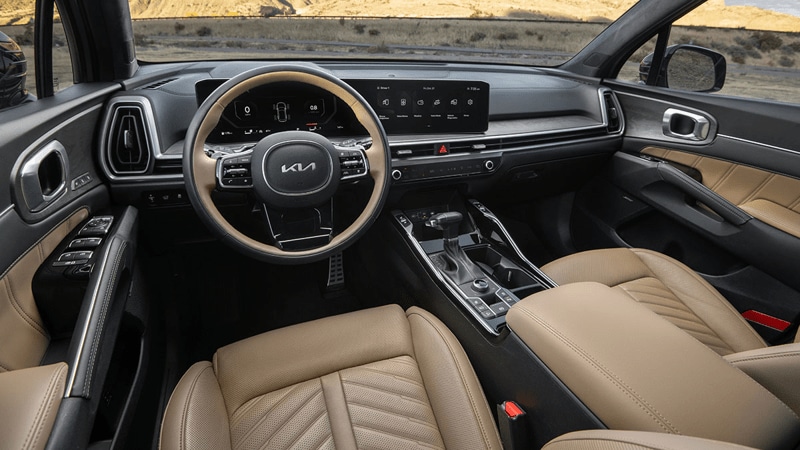 2024 Kia Sorento front cabin.