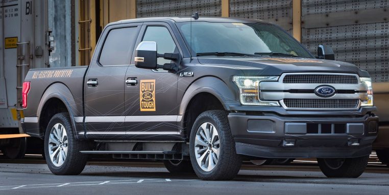 Previous-generation Ford F-150 Electric Prototype