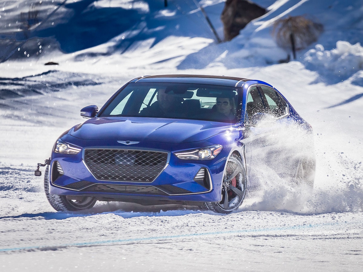 01 2019 Genesis G70 Snow Drive