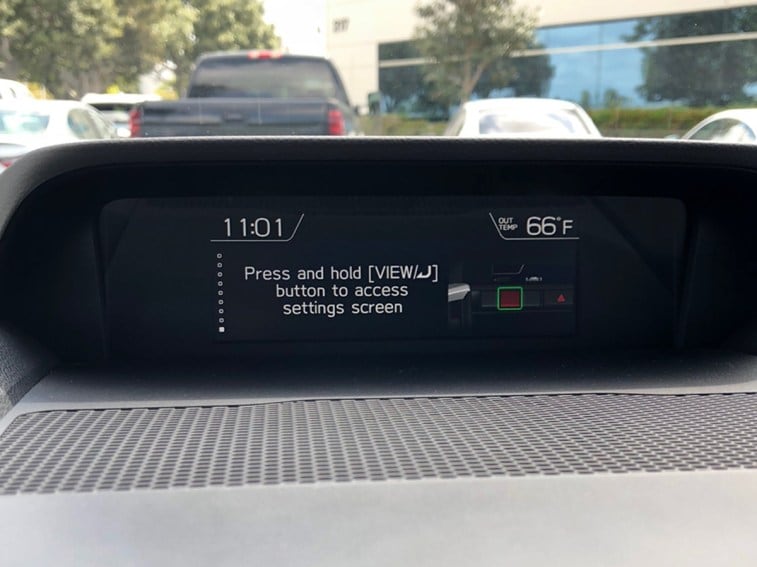 01 2019 Subaru Ascent Service Reminder