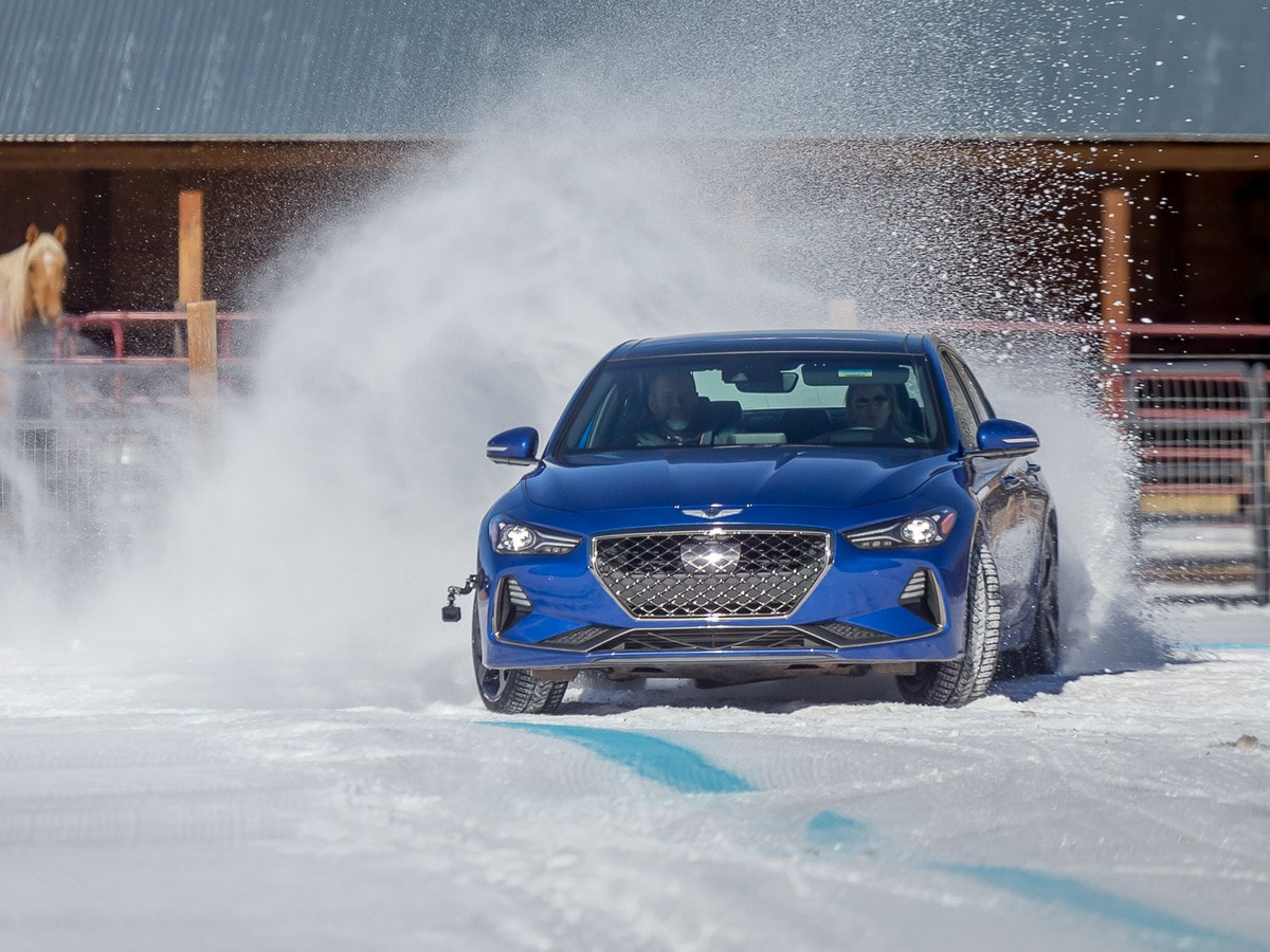 03 2019 Genesis G70 Snow Drive