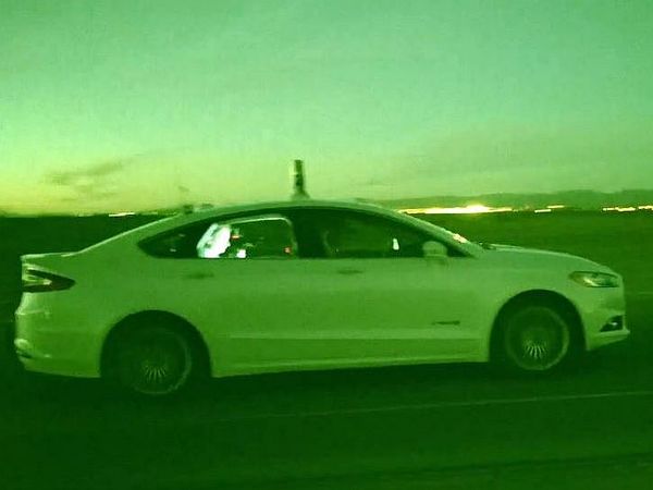07 Ford Autonomous Fusion Lidar Night Driving