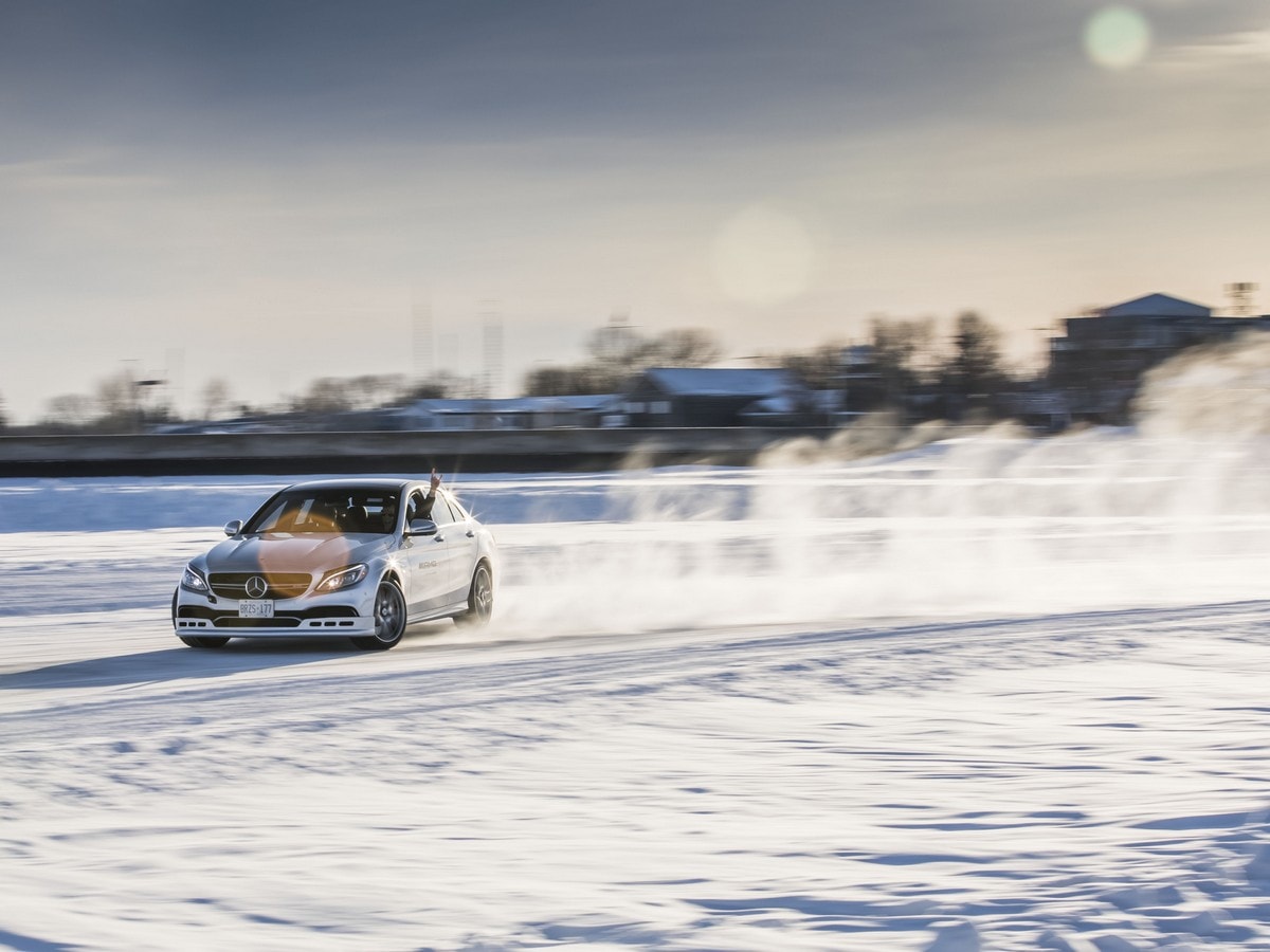 08 Mercedes Amg Winter Driving