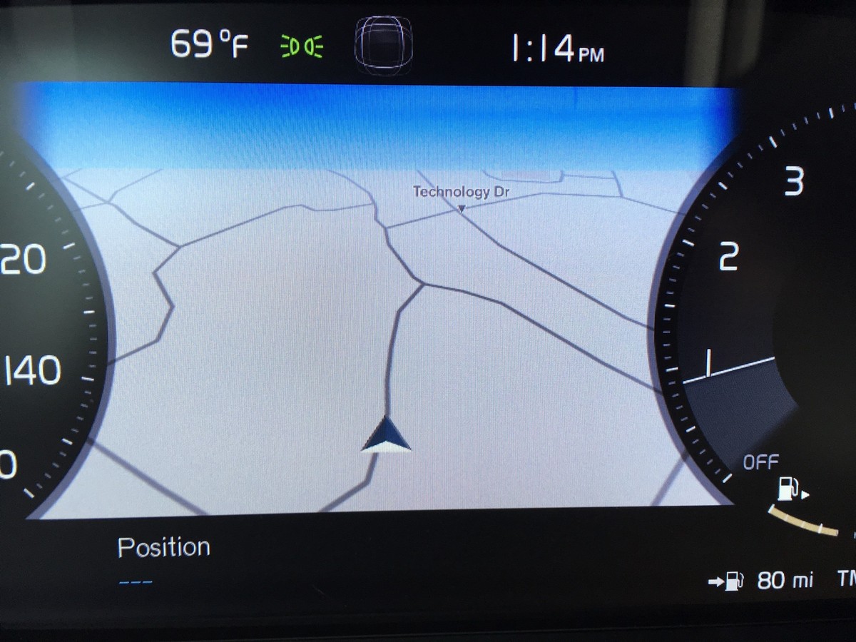 09 2019 Volvo XC40 Digital Dashboard