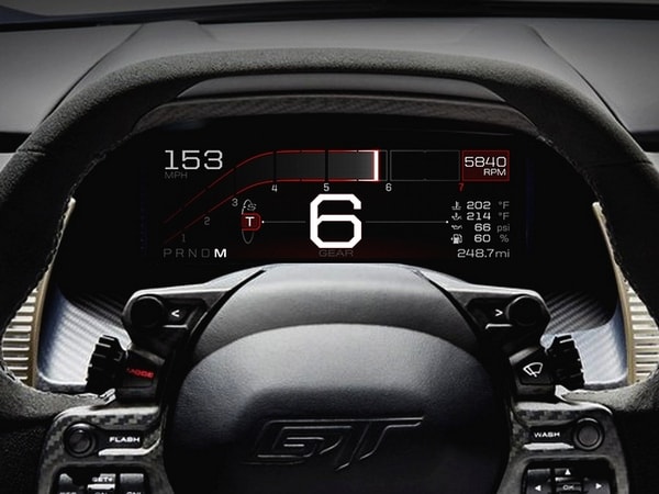 10 2017 Ford Gt Digital Instrument Cluster Track Mode