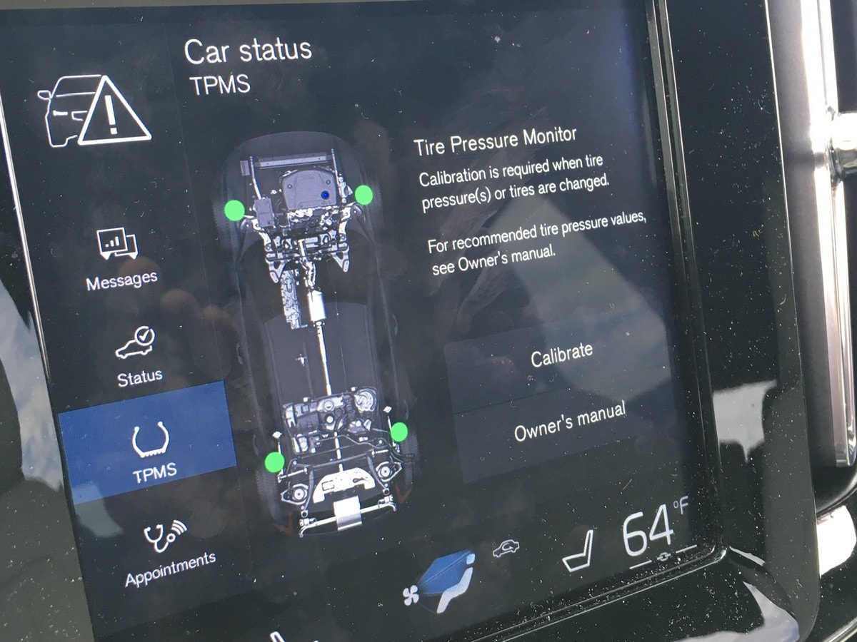 12 2019 Volvo XC40 Tire Warning