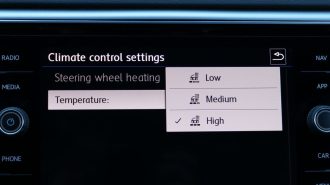 2018 VW Atlas heated steering wheel