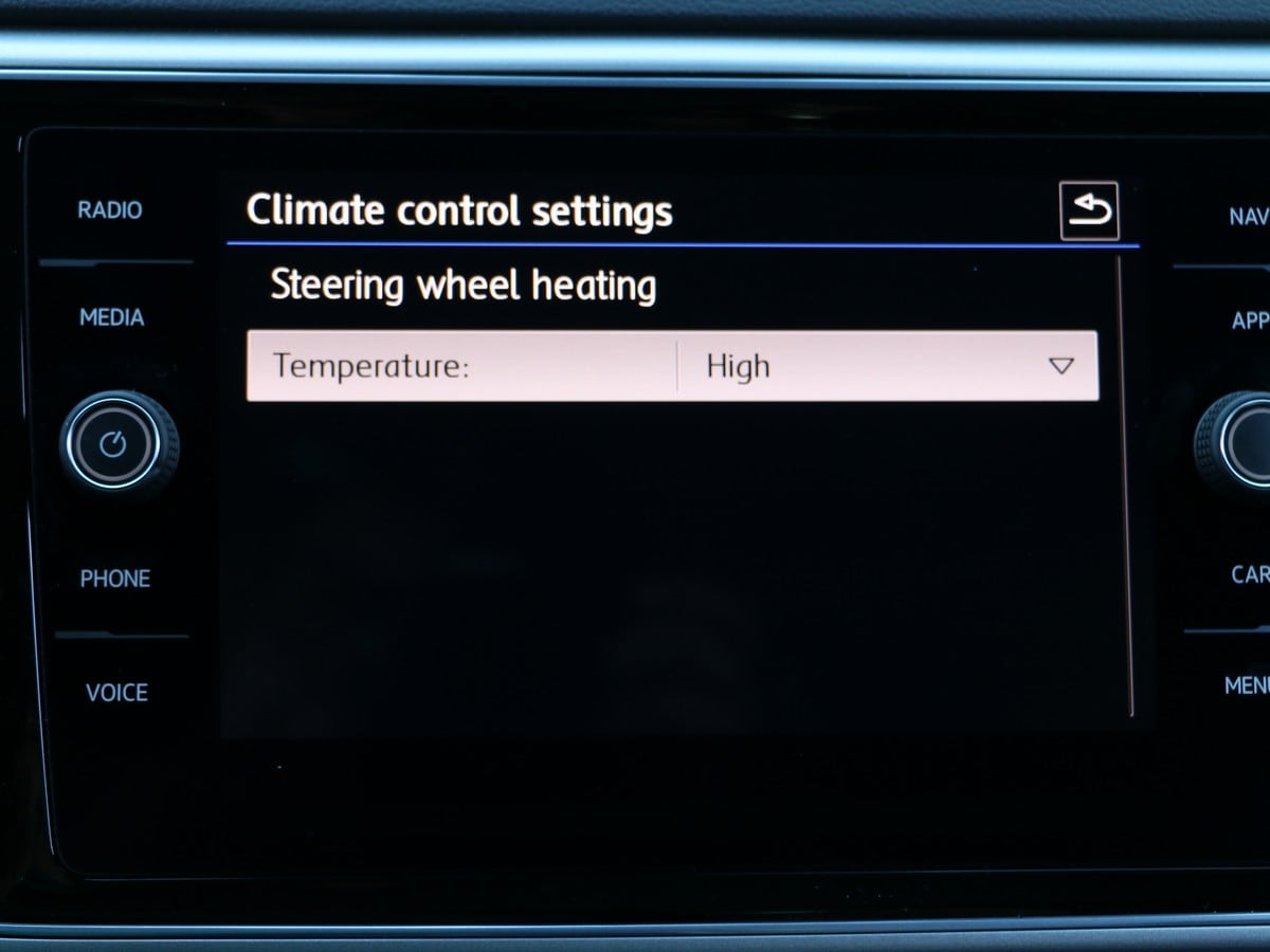 14 2018 Vw Atlas Heated Steering Wheel