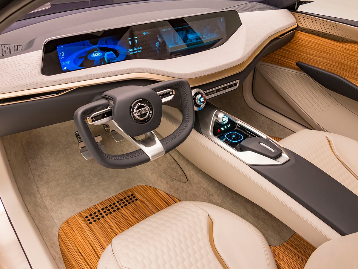 17 Nissan V Motion 2 Sedan Concept Interior KBB