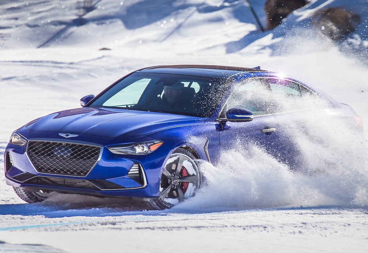 2 2019 Genesis G70 Snow Drive