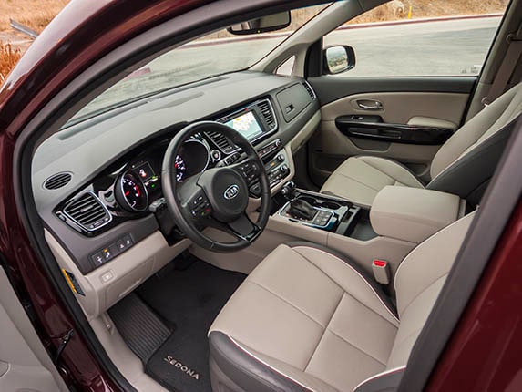 2015 Kia Sedona SX Long Term Interior 01
