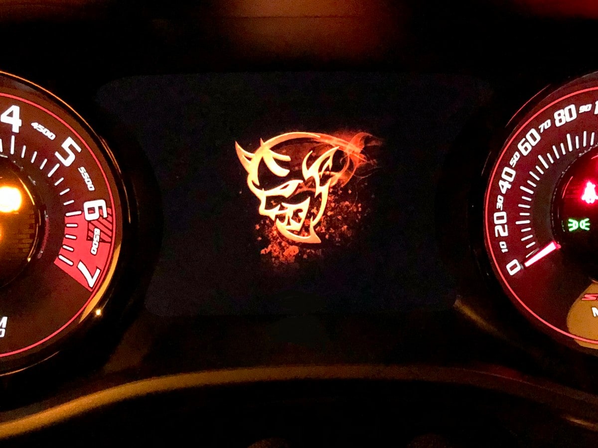 2018 Dodge Challener SRT Demon Gauge Emblem