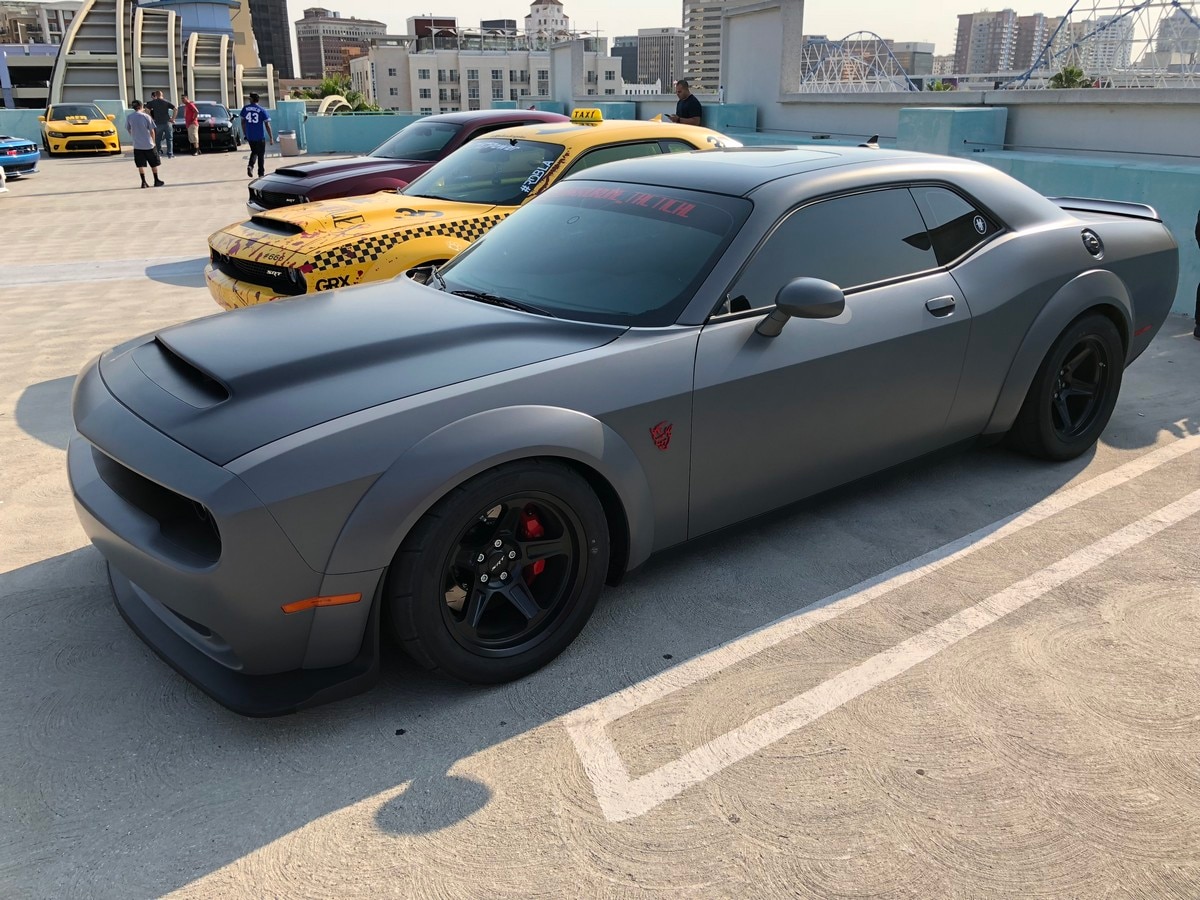 2018 Dodge Challenger SRT Demon Car Show Gray