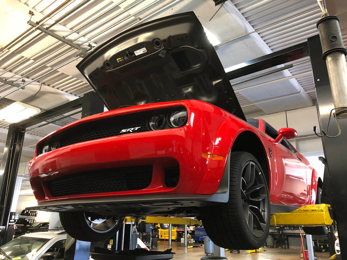 2018 Dodge Challenger SRT Demon Oil Change Lift