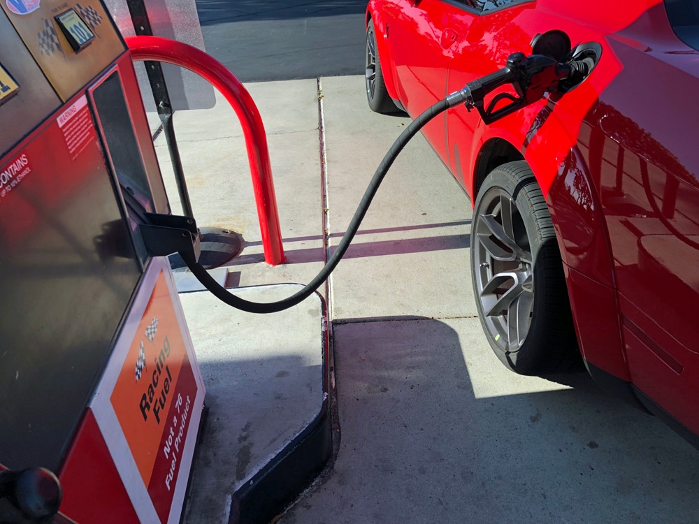 2018 Dodge Challenger SRT Demon Race Fuel Fill Up